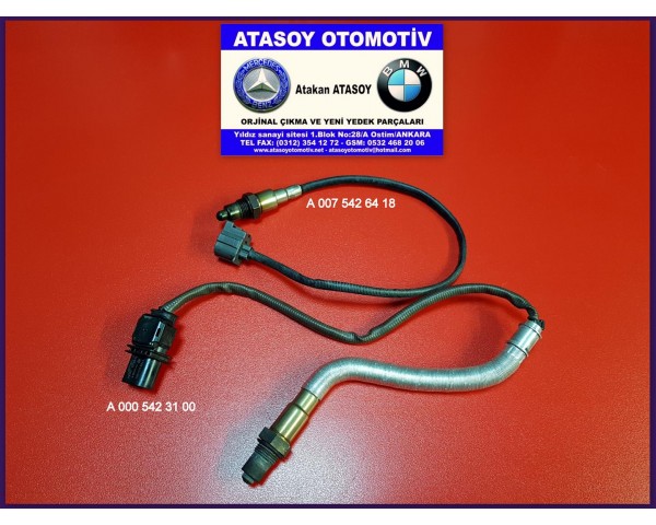 MERCEDES W205 C180 LAMBDA SENSÖRÜ 0005423100 A0005423100 A 000 542 31 00 - 0258017483 - 0258017484 - 1928404682 - OS0007 14T352 - W205 LAMBDA SONDASI 0075426418 A0075426418 A 007 542 64 18 - 0258030009 0258030010 M274